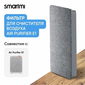{{photo.Alt || photo.Description || 'Сменный фильтр Smartmi Air Purifier E1 (ZM-E1-FLP) серый'}}